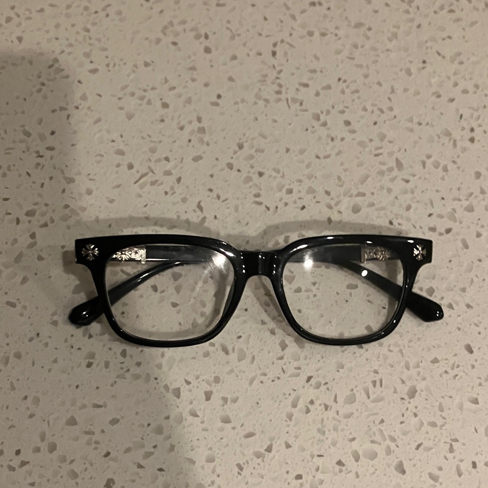 Black Glasses/Silver Glasses Y2K